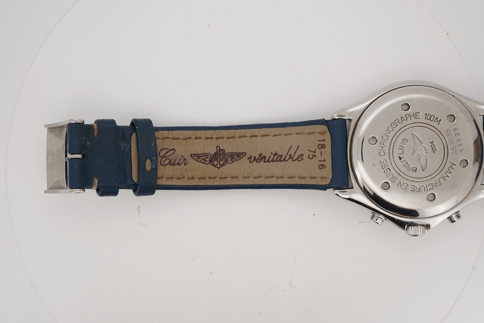 A gentleman's early 20th century stainless steel Breitling Colt Chronographe quartz wrist watch